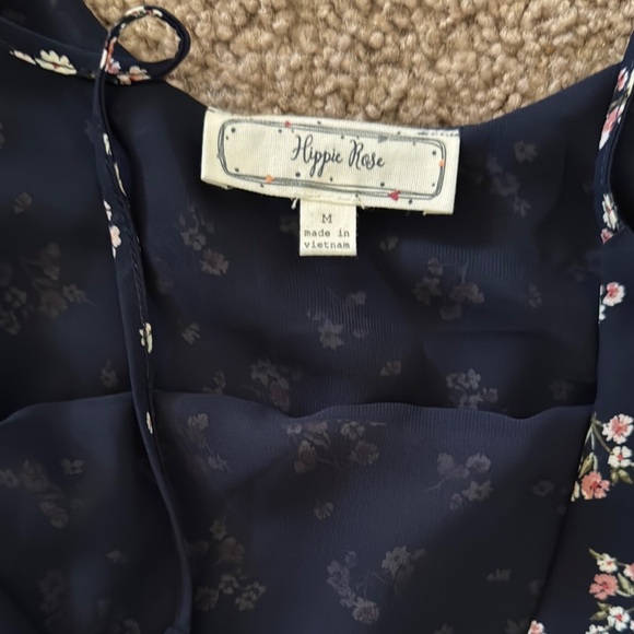 Hippie Rose Blue Fitted Sleeveless Camisole - Picture 2 of 2